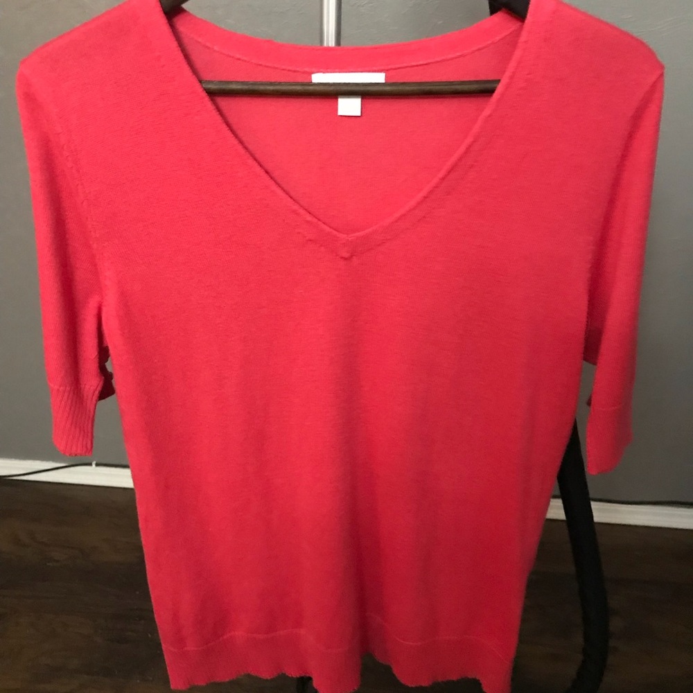 Short sleeve dress sweater